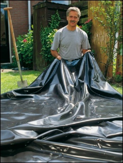 Bâche EPDM d'épaisseur 1 mm pour bassin de rétention